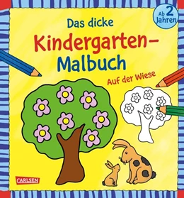 Abbildung von Mensing | Ausmalbilder für Kita-Kinder: Das dicke Kindergarten-Malbuch: Auf der Wiese | 1. Auflage | 2023 | beck-shop.de