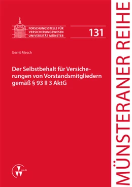 Abbildung von Dörner / Ehlers | Der Selbstbehalt für Versicherungen von Vorstandsmitgliedern gemäß § 93 II 3 AktG | 1. Auflage | 2014 | beck-shop.de