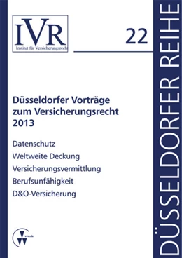 Abbildung von Looschelders / Michael | Düsseldorfer Vorträge zum Versicherungsrecht 2013 | 1. Auflage | 2014 | beck-shop.de