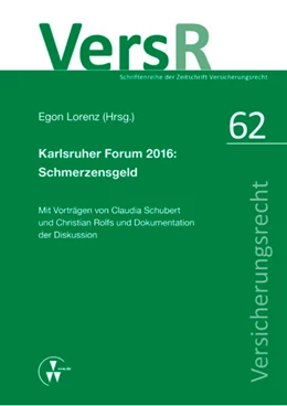 Abbildung von Rolfs / Schubert | Karlsruher Forum 2016: Schmerzensgeld | 1. Auflage | 2017 | beck-shop.de