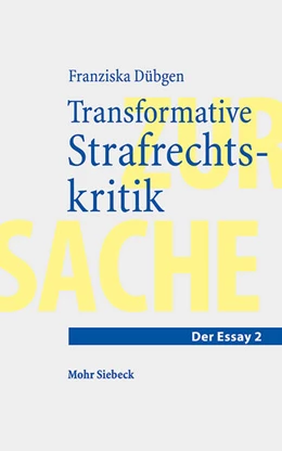 Abbildung von Dübgen | Transformative Strafrechtskritik | 1. Auflage | 2023 | 2 | beck-shop.de