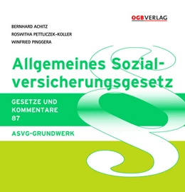 Abbildung von Achitz / Pinggera | Allgmeines Sozialversicherungsgesetz | 1. Auflage | 2017 | 87 | beck-shop.de