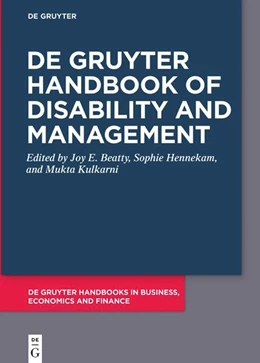 Abbildung von Beatty / Hennekam | De Gruyter Handbook of Disability and Management | 1. Auflage | 2023 | beck-shop.de