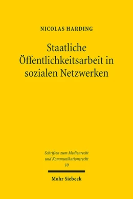 Abbildung von Harding | Staatliche Öffentlichkeitsarbeit in sozialen Netzwerken | 1. Auflage | 2023 | 10 | beck-shop.de