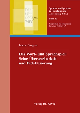 Abbildung von Stopyra | Das Wort- und Sprachspiel: Seine Übersetzbarkeit und Didaktisierung | 1. Auflage | 2023 | 12 | beck-shop.de
