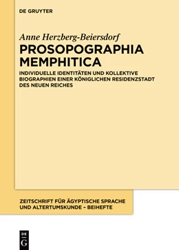 Abbildung von Herzberg-Beiersdorf | Prosopographia Memphitica | 1. Auflage | 2022 | beck-shop.de