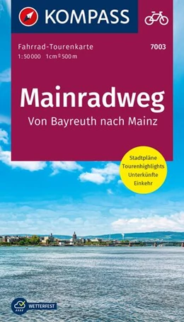 Abbildung von KOMPASS Fahrrad-Tourenkarte Mainradweg, Von Bayreuth nach Mainz 1:50.000 | 1. Auflage | 2023 | beck-shop.de