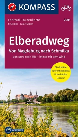 Abbildung von KOMPASS Fahrrad-Tourenkarte Elberadweg - von Magdeburg nach Schmilka 1:50.000 | 2. Auflage | 2023 | beck-shop.de
