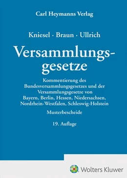 Abbildung von Kniesel / Braun | Versammlungsgesetze | 19. Auflage | 2024 | beck-shop.de