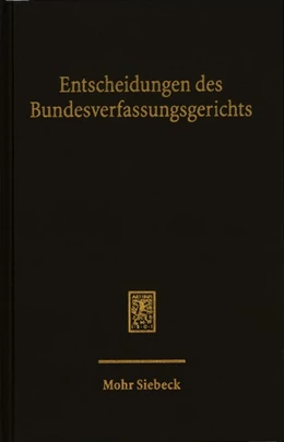 Abbildung von Bundesverfassungsgerichts | Entscheidungen des Bundesverfassungsgerichts (BVerfGE) | 1. Auflage | 2023 | 160 | beck-shop.de