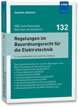 Abbildung von Jackisch | Regelungen im Bauordnungsrecht für die Elektrotechnik | 3. Auflage | 2023 | 132 | beck-shop.de