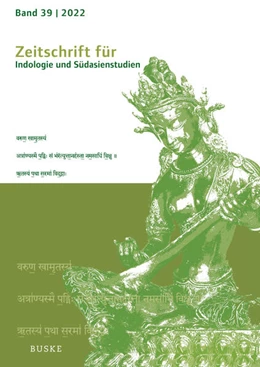 Abbildung von Harder / Hüsken | Zeitschrift für Indologie und Südasienstudien | 1. Auflage | 2023 | 39 | beck-shop.de