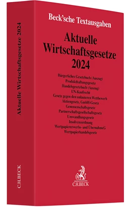 Abbildung von Aktuelle Wirtschaftsgesetze 2024 | 25. Auflage | 2024 | beck-shop.de