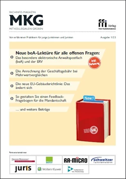 Abbildung von Fachinfo-Magazin MkG • Ausgabe 01/2023 | | 2023 | beck-shop.de