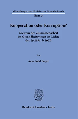 Abbildung von Berger | Kooperation oder Korruption? | 1. Auflage | 2023 | 3 | beck-shop.de