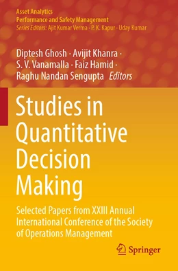 Abbildung von Ghosh / Khanra | Studies in Quantitative Decision Making | 1. Auflage | 2023 | beck-shop.de