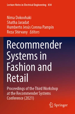 Abbildung von Dokoohaki / Jaradat | Recommender Systems in Fashion and Retail | 1. Auflage | 2023 | 830 | beck-shop.de