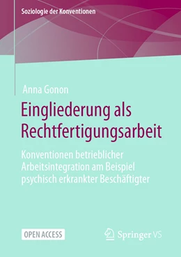 Abbildung von Gonon | Eingliederung als Rechtfertigungsarbeit | 1. Auflage | 2023 | beck-shop.de