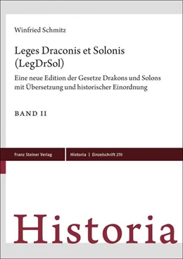 Abbildung von Schmitz | Leges Draconis et Solonis (LegDrSol) | 1. Auflage | 2023 | beck-shop.de