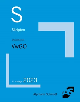 Abbildung von Wüstenbecker | Skript VwGO | 11. Auflage | 2023 | beck-shop.de