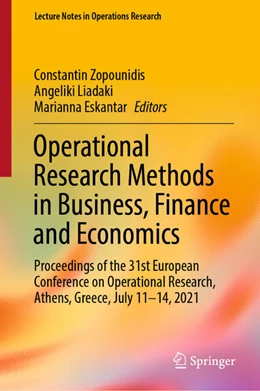 Abbildung von Zopounidis / Liadaki | Operational Research Methods in Business, Finance and Economics | 1. Auflage | 2023 | beck-shop.de