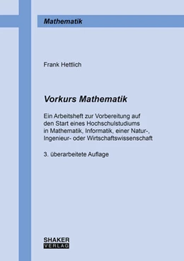 Abbildung von Hettlich | Vorkurs Mathematik | 3. Auflage | 2019 | beck-shop.de