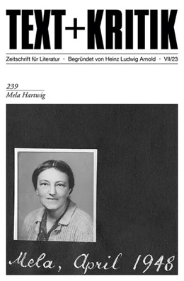 Abbildung von Mela Hartwig | 1. Auflage | 2023 | 239 | beck-shop.de