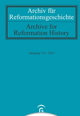 Abbildung von Archiv für Reformationsgeschichte - Aufsatzband | 1. Auflage | 2023 | beck-shop.de