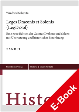 Abbildung von Schmitz | Leges Draconis et Solonis (LegDrSol) | 1. Auflage | 2023 | beck-shop.de