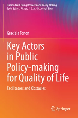 Abbildung von Tonon | Key Actors in Public Policy-making for Quality of Life | 1. Auflage | 2023 | beck-shop.de