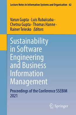 Abbildung von Gupta / Rubalcaba | Sustainability in Software Engineering and Business Information Management | 1. Auflage | 2023 | beck-shop.de