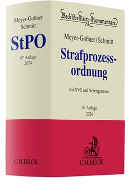 Abbildung von Meyer-Goßner / Schmitt | Strafprozessordnung: StPO | 67. Auflage | 2024 | Band 6 | beck-shop.de