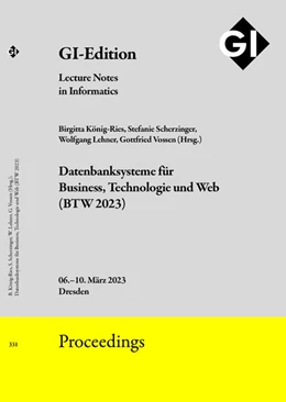 Abbildung von Gesellschaft für Informatik e. V. (GI) / König-Ries | GI Edition Proceedings Band 331 