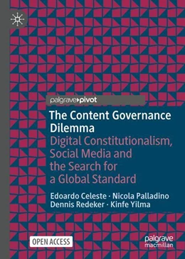 Abbildung von Celeste / Palladino | The Content Governance Dilemma | 1. Auflage | 2023 | beck-shop.de