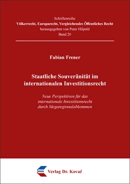 Abbildung von Frener | Staatliche Souveränität im internationalen Investitionsrecht | 1. Auflage | 2023 | 20 | beck-shop.de