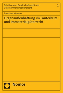 Abbildung von Klemmer | Organaußenhaftung im Lauterkeits- und Immaterialgüterrecht | 1. Auflage | 2023 | beck-shop.de