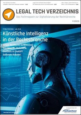 Abbildung von Legal Tech Verzeichnis • Ausgabe 1/2023 | | 2023 | beck-shop.de
