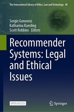 Abbildung von Genovesi / Kaesling | Recommender Systems: Legal and Ethical Issues | 1. Auflage | 2023 | 40 | beck-shop.de