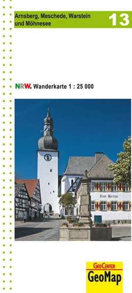 Abbildung von Geobasisdaten: Land NRW | Arnsberg, Meschede, Warstein und Möhnsee Blatt 13, topographische Wanderkarte NRW | 3. Auflage | 2023 | beck-shop.de