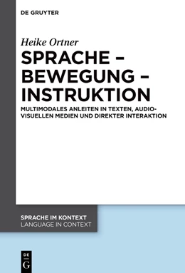 Abbildung von Ortner | Sprache - Bewegung - Instruktion | 1. Auflage | 2023 | beck-shop.de