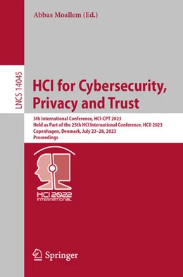Abbildung von Moallem | HCI for Cybersecurity, Privacy and Trust | 1. Auflage | 2023 | beck-shop.de