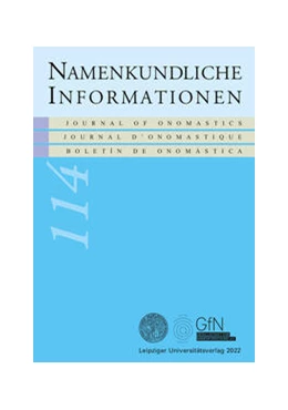 Abbildung von Prinz / Rampl | Namenkundliche Informationen 114 | 1. Auflage | 2023 | 114 | beck-shop.de