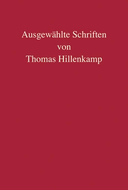 Abbildung von Ausgewählte Schriften von Thomas Hillenkamp | 1. Auflage | 2023 | beck-shop.de