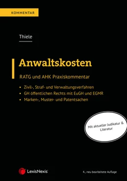 Abbildung von Thiele | Anwaltskosten | 4. Auflage | 2023 | beck-shop.de