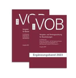 Abbildung von DIN e.V. / DVA | Paket VOB Gesamtausgabe 2019 + VOB Ergänzungsband 2023 | 1. Auflage | 2023 | beck-shop.de