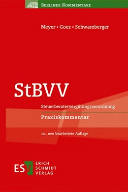 Abbildung von Goez / Schwamberger | StBVV | 10. Auflage | 2021 | beck-shop.de