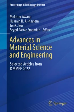Abbildung von Awang / Al-Kayiem | Advances in Material Science and Engineering | 1. Auflage | 2023 | beck-shop.de