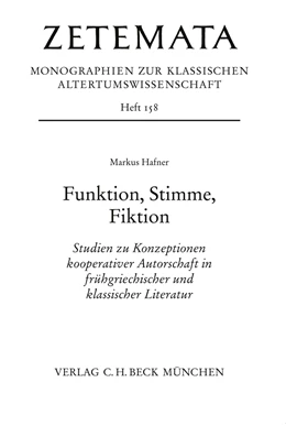 Abbildung von Hafner | Funktion, Stimme, Fiktion | 1. Auflage | 2023 | 158 | beck-shop.de
