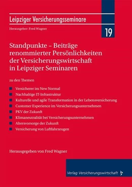 Abbildung von Röcker / Wagner | Standpunkte - Beiträge renommierter Persönlichkeiten der Versicherungswirtschaft in Leipziger Seminaren | 1. Auflage | 2023 | beck-shop.de