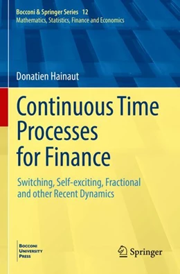 Abbildung von Hainaut | Continuous Time Processes for Finance | 1. Auflage | 2023 | 12 | beck-shop.de